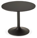 Ronde Tafel KONRAD Zwart 90 cm - Afbeelding 3