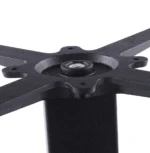 Tafelpoot 75 cm hoog Zwart Metaal - Afbeelding 4