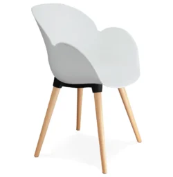 Alterego Design Stoel SITWEL Wit AC01440WH