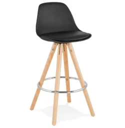 Alterego Barkruk ANAU MINI Zwart BS02290BL