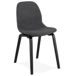 Alterego Design Stoel CAPRI Donker Grijs CH02330DGBL