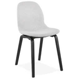 Alterego Design Stoel CAPRI Licht Grijs CH02690LGBL
