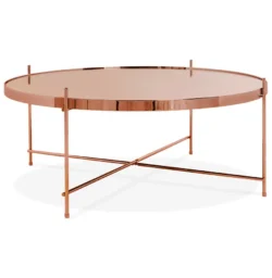Alterego Design lage tafel ESPEJO BIG Koper CT00710CO