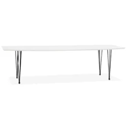 Alterego Design Eettafel DIAMANTO Wit DT01070WHBL