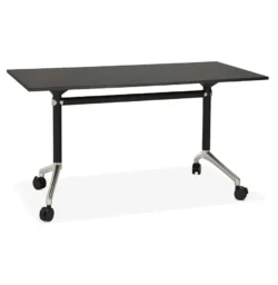 Alterego Bureau HELPE Zwart met Hout OT00830BL